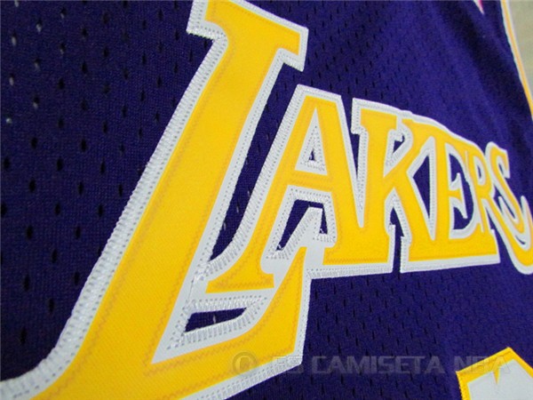 Camiseta retro abdul jabbar #33 Los Angeles Lakers Purpura - Haga un click en la imagen para cerrar